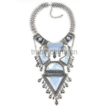New Design Multilayer Moonstone Alloy Necklace Jewelry Wholesale photo-3