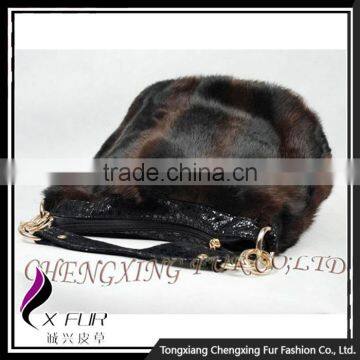 CX-H-41 Fashion Leather Fashion Women Bag Lady Wholesale Cheap Bag Rabbit Fur Women Handbag photo-2
