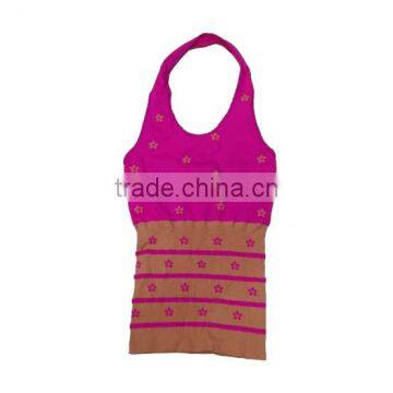 Womens Junior Seamless Tank Top with Rhinestones