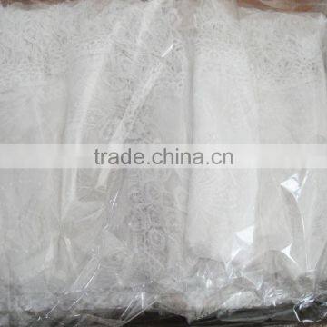 Fashion Lady Butterfly New Cotton White Lace Scarf photo-4