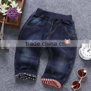 Fashion Baby Girls Boys Cute Baby Long Trouser Kids Soft Jeans Pants photo-4