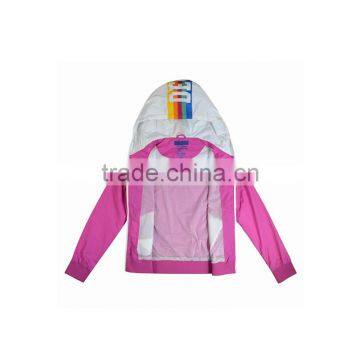 High Quality IWomen's Waterproof Windproof Jacket With Printing Hood photo-2