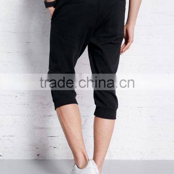 Cheap Bulk Customzied Stylish Black Plain Half Pants for Men photo-3