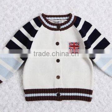 Boys Knitted Cardigan Sweater Pattern Kids Raglan Cardigan photo-3