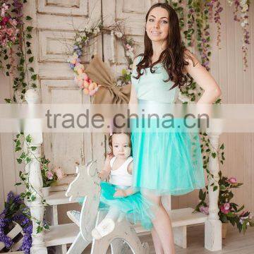 Pretty Set Of Matching Mother Daughter Tutu Dress Short Mini Skirt +Tank+Tops photo-2