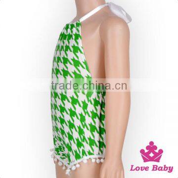 St.Patricks Day Fancy Baby Boutique Outfits Pictures Kids Wearing Jumpsuit Printed Hairball With Rabbit Ear Headband Romper photo-4