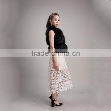 Myfur Hot Sale New Thick Warm Winter Fur Women Gilet Real Raccoon Fur Waistcoat photo-6