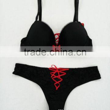 Sexy Fancy Lace Pink Japanese Girl Sexy Photos Sexy Bra Panty Set photo-2