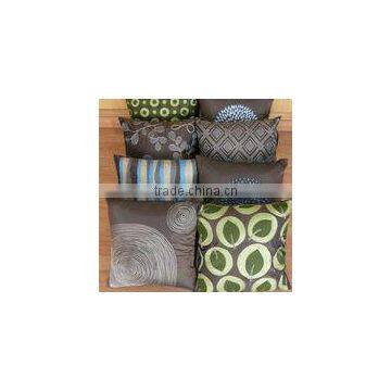 Assortment of Ebroidered Decorative Cushion Covers Green