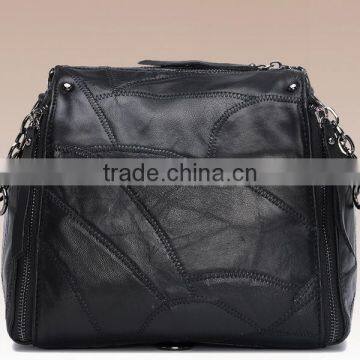 Women PU Leather Vintage Backpacks Fashion Leisure Male School Sport Black Travel Daypack Retro Bagpack photo-3