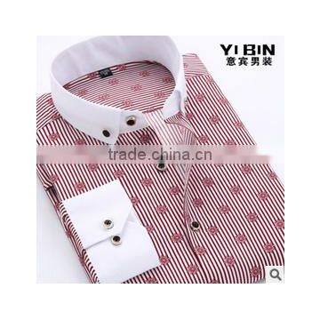 In Stock China Shirt Manufacturer Full Size Printing Long Sleeve Fashionable Fancy Printed Rounded Hem Cotton T-shirt photo-2