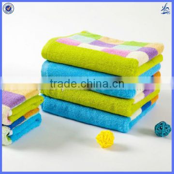 pastel color terry cloth elastic towel