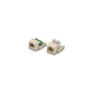 Cat3 Cat5e Cat6 CAT6A 6P4C Keystone Network Jack with Terminal Block