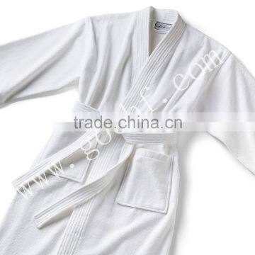 100% cotton kimono collar towel velour bathrobe