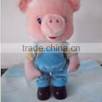 electronic plush pig toy