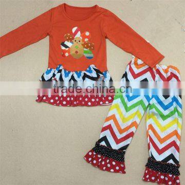 Latest arrival custom design fancy design girls thanksgiving outfit