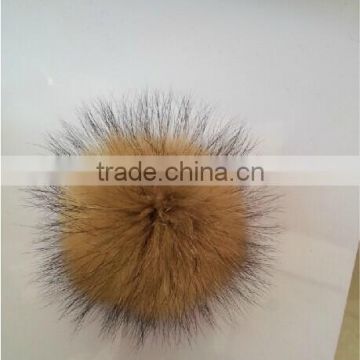 All colors real raccoon fur ball accessory/ beanies pompom