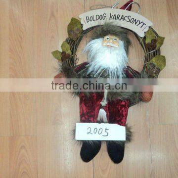 New design door hanging santa claus decoration