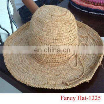 Custom Plain Hat straw for Summer cheap wholesale