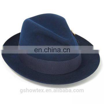 Stylish Unisex Inkblue Germany Oktoberfest Felt Hats With Solid Bowknot photo-2