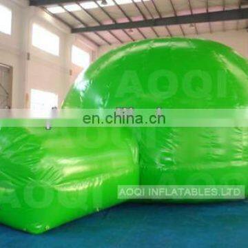 AOQI high quality lovely green sealed tent outdoor inflatable tent giant inflatable for sale make in China