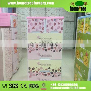 Hot Sale 3 Layers Drawer With Lock Upright Decorative Plastic Wall Cabinets