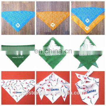 Customize triangle bandana with Logo all over printing /pet bandana/ customize dog banda