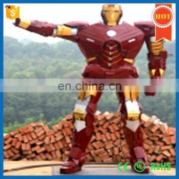 2016 Hot High Quality Iron Man robot statues used in parks, stores, shopping malls and other signs