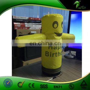 Popular Advertising Products USB Inflatable Mini Small Air Dancer / Yellow Inflatable Sky Dancer With Blower photo-2