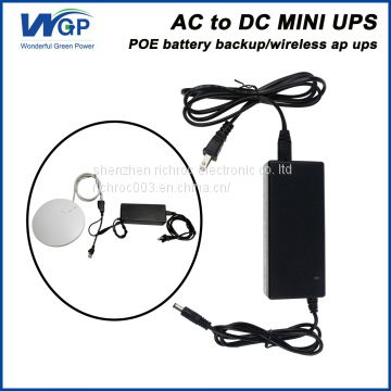 li ion battery ac to dc wireless ap mini ups poe solution 24V online ups power supply