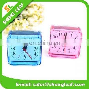 Fashion and contracted design square crystal small alarm clock