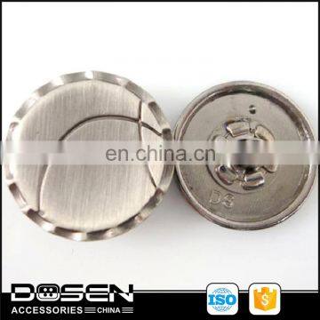 High quality silver tone zamak snap button for used clothing, fabric fasteners press metal snap button