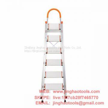 6 Step Aluminum Ladder Folding Platform Stool