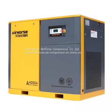 Package machines with screw air compressor