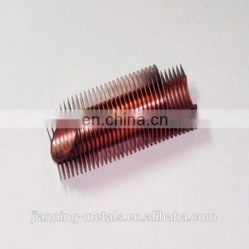 Good quality copper alloy seamless fin tube