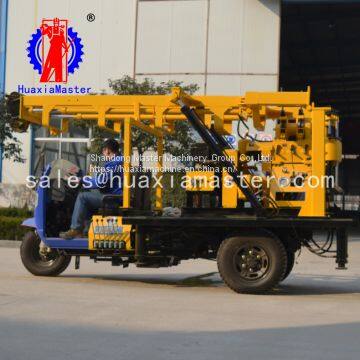 Supply hydraulic household well digging machine agricultural tricycle travel around the countryside convenient 200 meters to dig and eat wells drilling rig