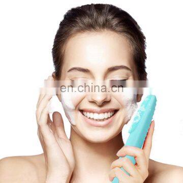 2019 New Trending Products Electric Silicone Facial Cleaning Brush Sonic Facial Brush Silicone Beauty Product