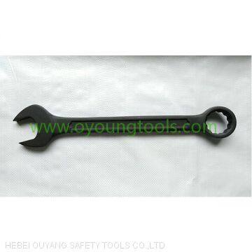 40 CR-V Steel Combination Wrench Spanner 40CR-V  Black Sand Finished Punch Forged