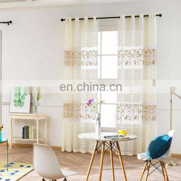 latest curtain designs sheer embroidery curtain