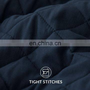 Custom 200TC OEKO-TEX Solid Quilt Bedspread Set For Home