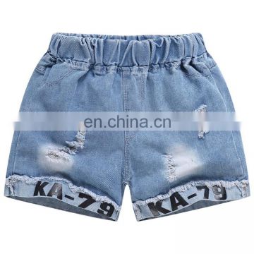 Latest In Stock Hot selling ripped denim Kids shorts for girls 3-8 years