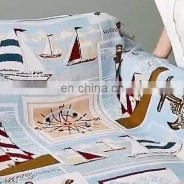 China Supplier RAWHOUSE Woven Cotton Custom Thread Blanket