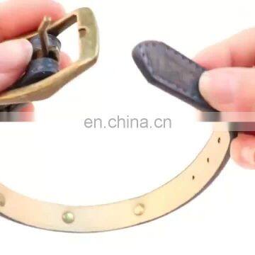 Wholesale dog collar parts pu leather dog leash collar