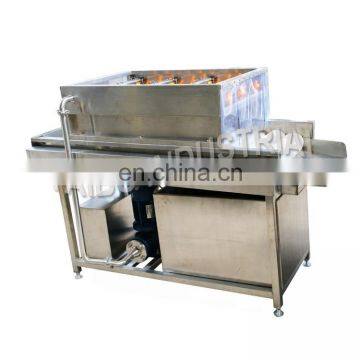 Brush Roller Spray Vegetable Fruit Washing Machine