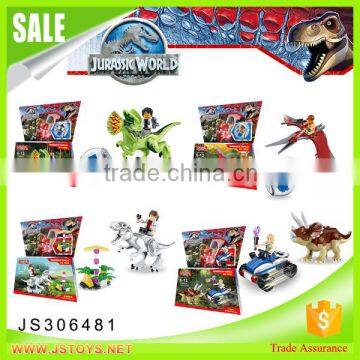 2016 new design building block dinosaur enlighten brick toys