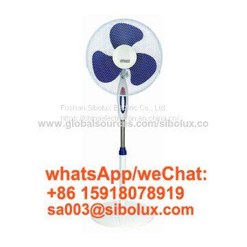 16 inch plastic stand fan with timer setting round base/ 16