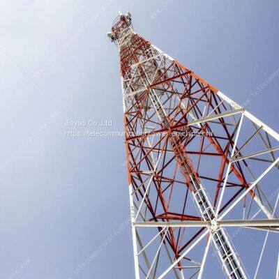 Galvanized Microwave Antenna And Communication Self Supporting Tower