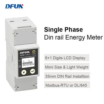DFUN DFPM91 Mini Meter With RS485 Single Phase Digital Energy Meter for Solor Inverter photo-4