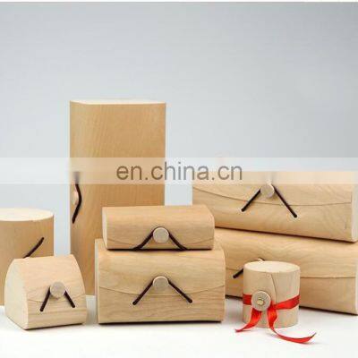 Candle or Cigar Packing Bark Wooden Box photo-2