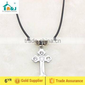 Maltese cross charm necklace